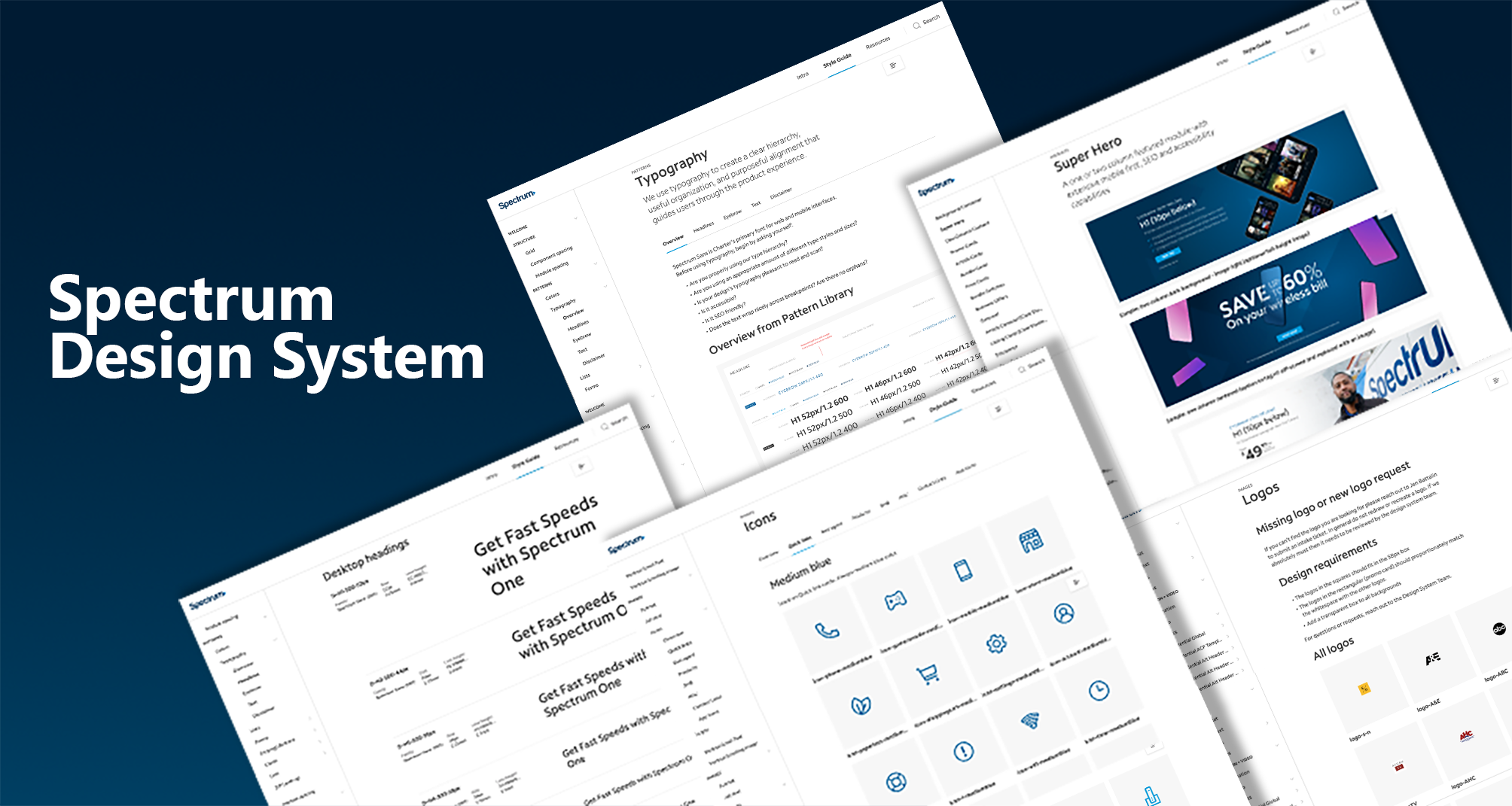 Spectrum Business Design System — 200+ component library built in Adobe XD
